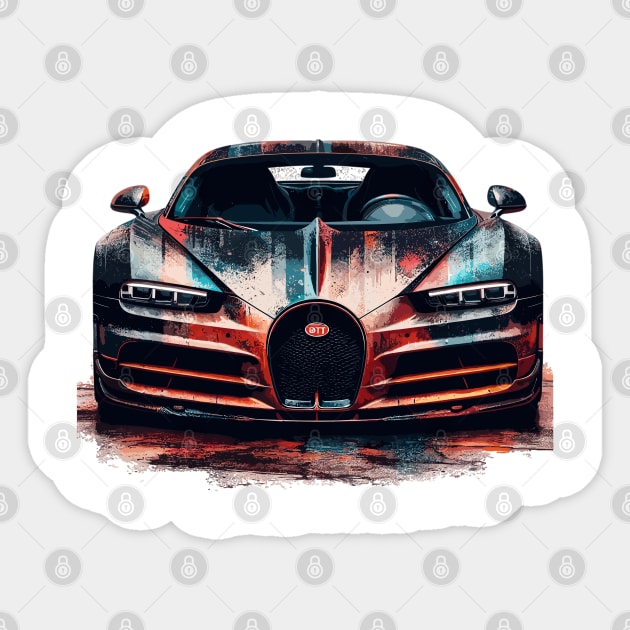 Bugatti Veyron Sticker by Vehicles-Art